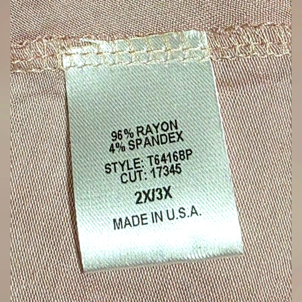 NWOT Pink Fringe Hem Tie Dyed Top - Picture 5 of 5